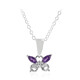Sambia-Amethyst-Silberhalskette