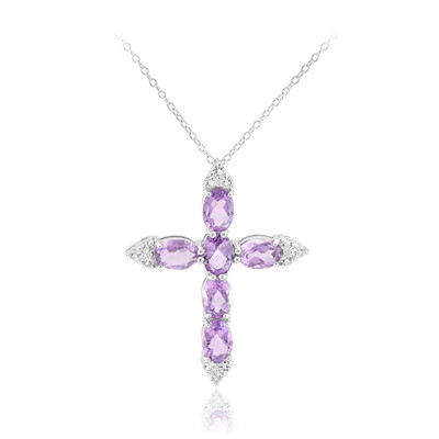 Amethyst-Silberhalskette