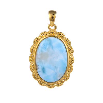 Larimar-Silberanhänger