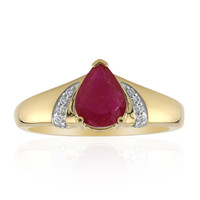 Burmesischer Rubin-Goldring