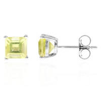 Ouro Verde-Quarz-Silberohrringe
