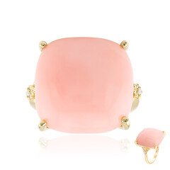 Pinkfarbener Opal-Goldring (CIRARI)