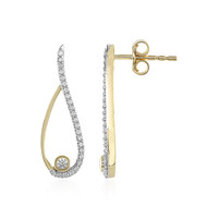 Lupenreiner (F) Brillant-Goldohrringe (LUCENT DIAMONDS)
