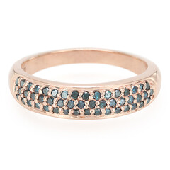Fancy-Diamant-Silberring