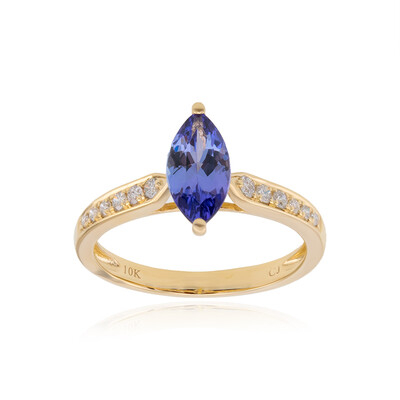 AAA-Tansanit-Goldring