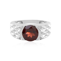 Mosambik-Granat-Silberring