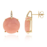 Pinkfarbener Opal-Goldohrringe (CIRARI)