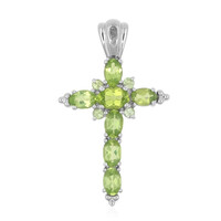 Peridot-Silberanhänger