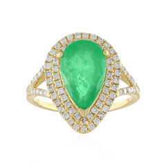 Äthiopischer Smaragd-Goldring (AMAYANI)