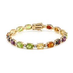 Edelstein-Silberarmband