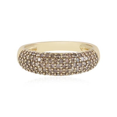 I2 Champagner-Diamant-Goldring (de Melo)