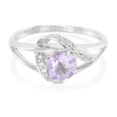 Lavendel-Amethyst-Silberring