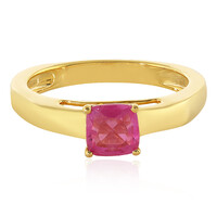 Pinkfarbener Madagaskar-Saphir-Silberring