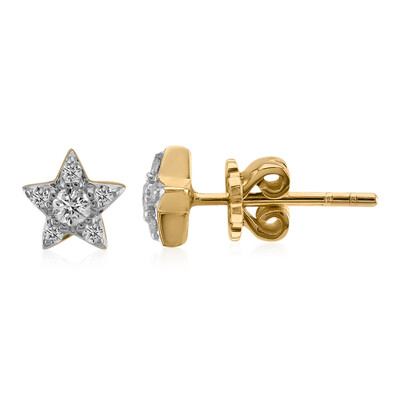 SI1 (G) Brillant-Goldohrringe (Annette)