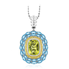 Ouro Verde-Quarz-Silberhalskette (Dallas Prince Designs)