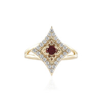 Edelroter Spinell-Goldring