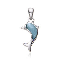 Larimar-Silberanhänger