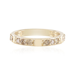 I1 Schokoladen-Brillant-Goldring