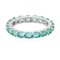 Blauer Apatit-Silberring