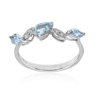AAA-Brasilianischer Aquamarin-Goldring (CIRARI)