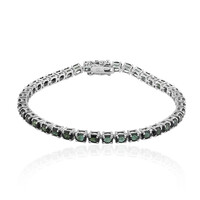 Brasilianischer Grüner Turmalin-Silberarmband