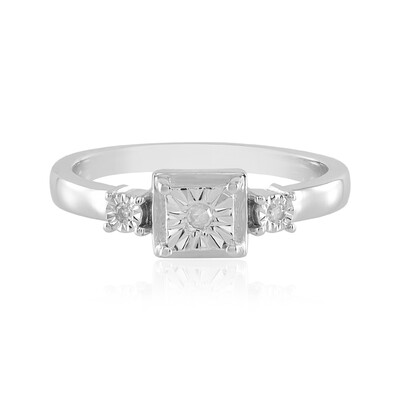 I2 (J) Diamant-Silberring