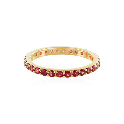 Edelroter Spinell-Silberring