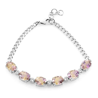 Ametrin-Silberarmband