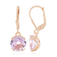 Lavendel-Amethyst-Silberohrringe
