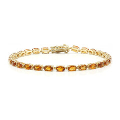 Madeira-Citrin-Silberarmband