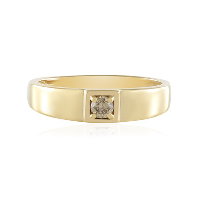 I2 Schokoladen-Brillant-Goldring