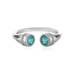 Blauer Apatit-Silberring