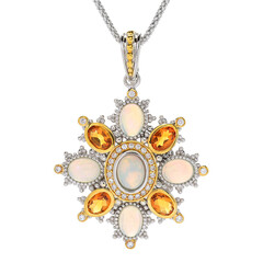 Welo-Opal-Silberhalskette (Dallas Prince Designs)