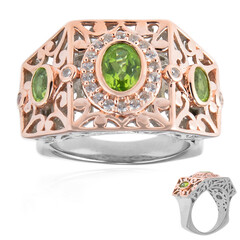 Peridot-Silberring (Dallas Prince Designs)