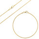 Silber-Criss-Cross-Set - vergoldet