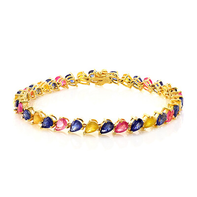Madagaskar-Saphir-Silberarmband
