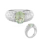 Grüner Amethyst-Silberring (SAELOCANA)