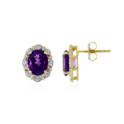 Uruguay-Amethyst-Silberohrringe