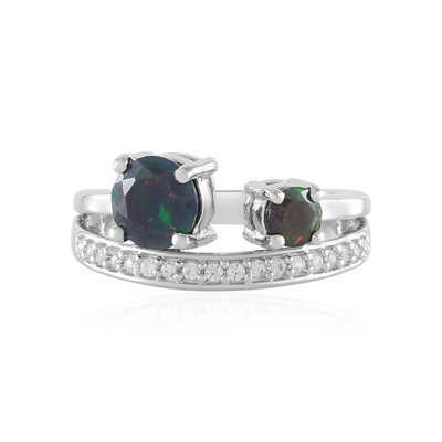 Mezezo-Opal-Silberring (Adela Silber)