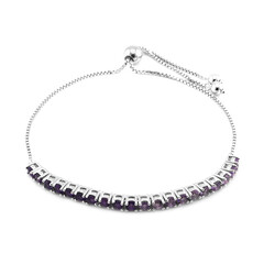 Amethyst-Silberarmband