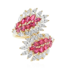 Roter Burmesischer Spinell-Goldring (de Melo)
