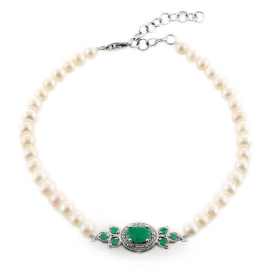 Socoto-Smaragd-Silberarmband