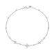 Weißer Topas-Silberarmband