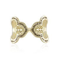 I2 Champagner-Diamant-Goldring (Ornaments by de Melo)