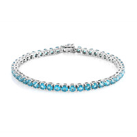 Paraibafarbener Topas-Silberarmband