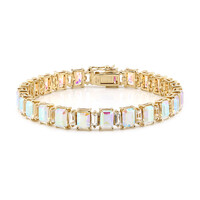 Mondlicht-Quarz-Silberarmband