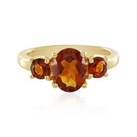 Brandy-Citrin-Silberring