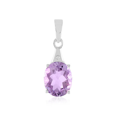 Lavendel-Amethyst-Silberanhänger