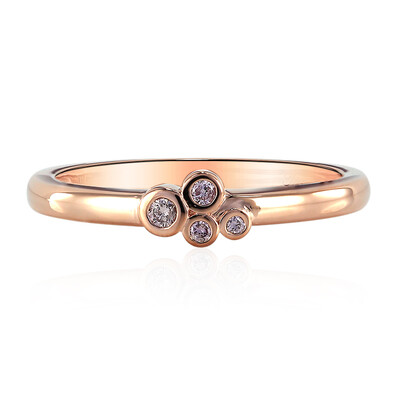 Pinkfarbener I3 Argyle-Brillant-Goldring (Mark Tremonti)