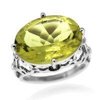 Ouro Verde-Quarz-Silberring